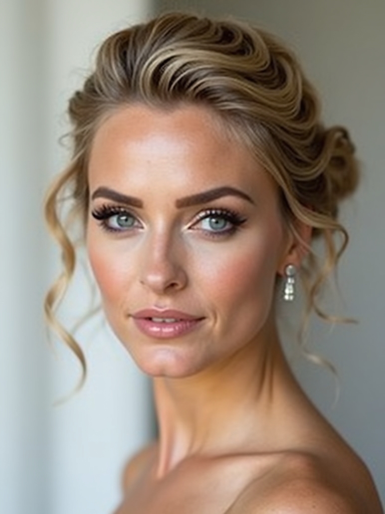 discreet polished updo elegance