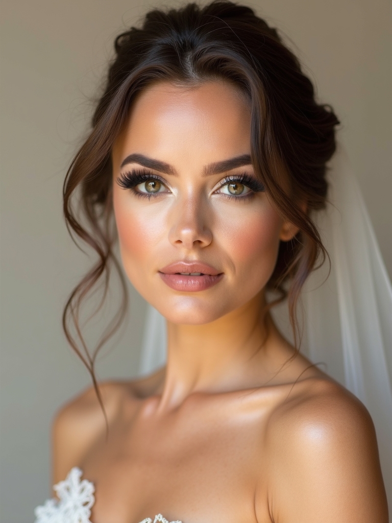 dramatic bridal lash selection