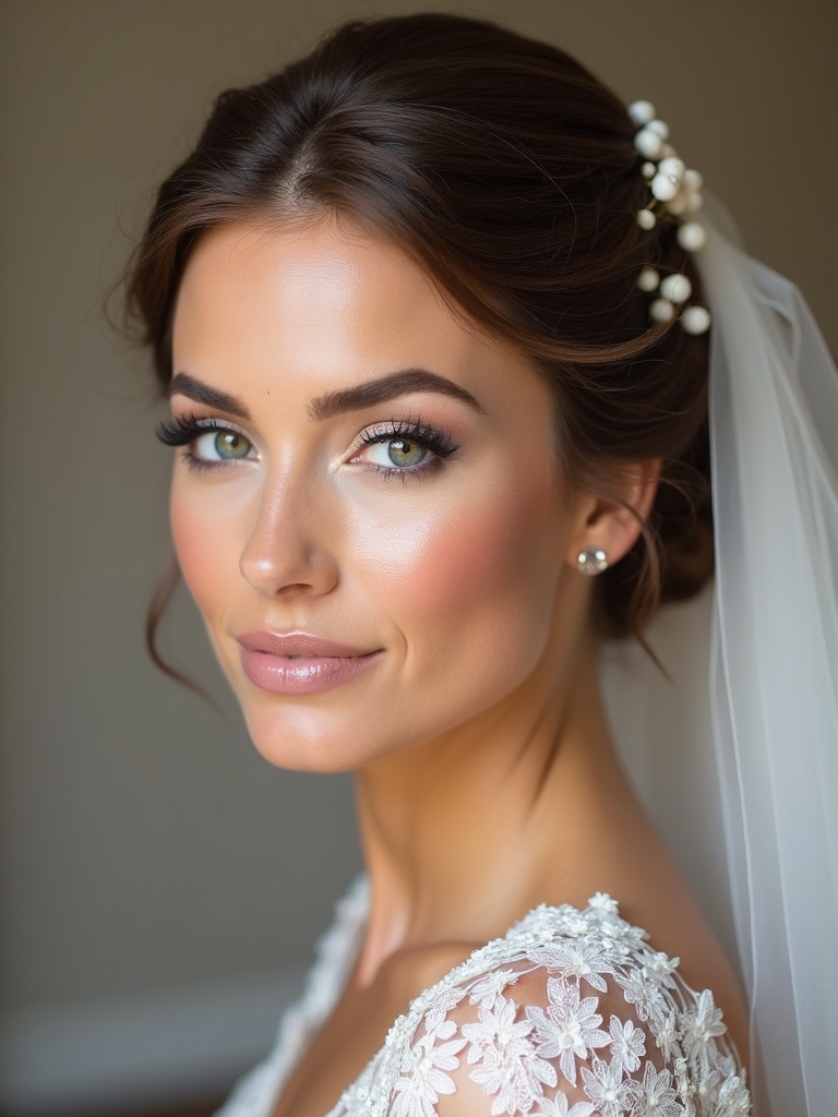 dramatic romantic sculpted bun
