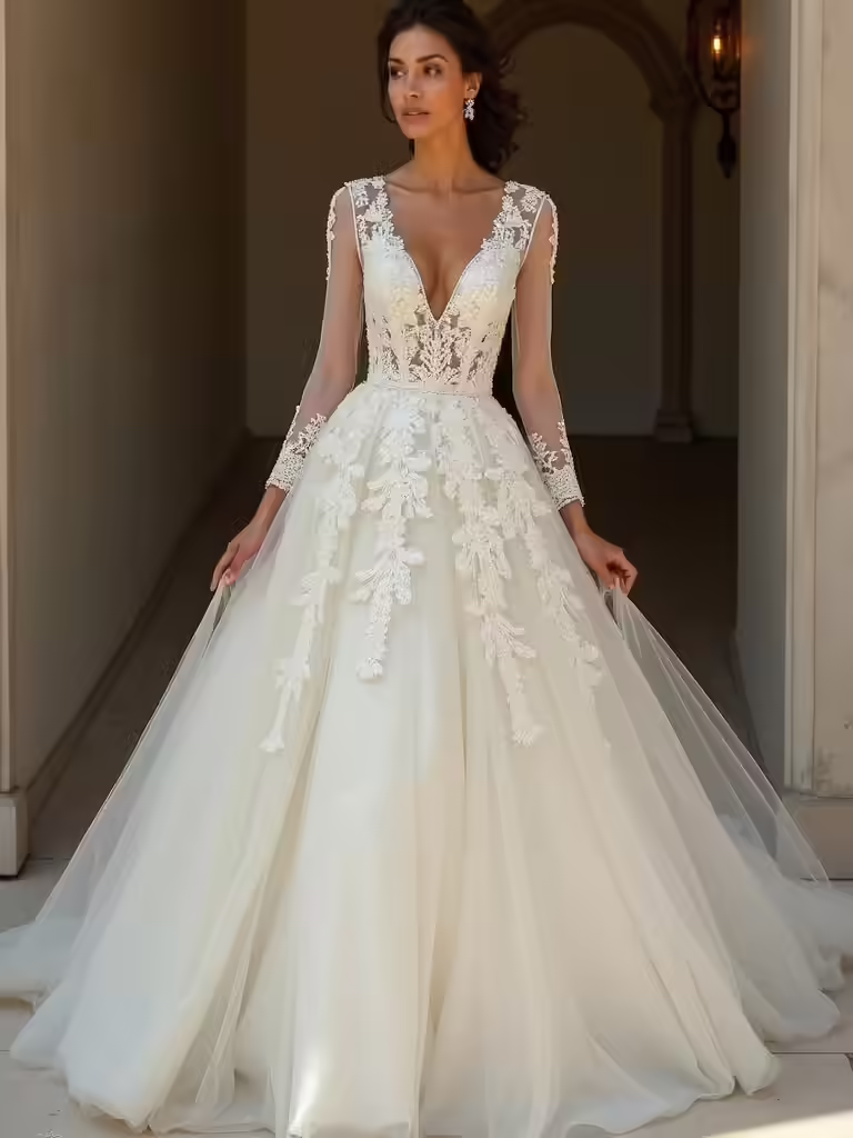 dramatic voluminous wedding gowns