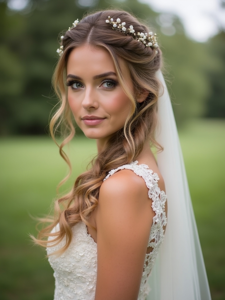 dreamy half up hairstyles