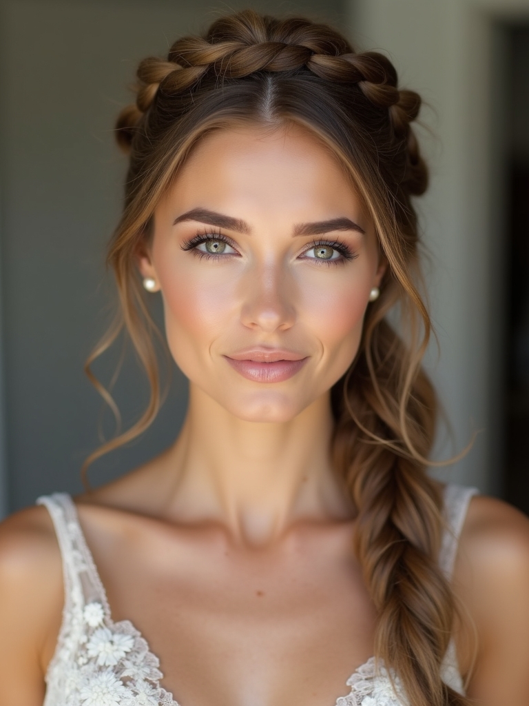 dreamy halo braid finish