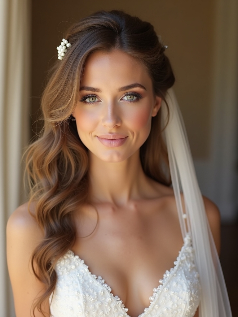 dress and veil harmony