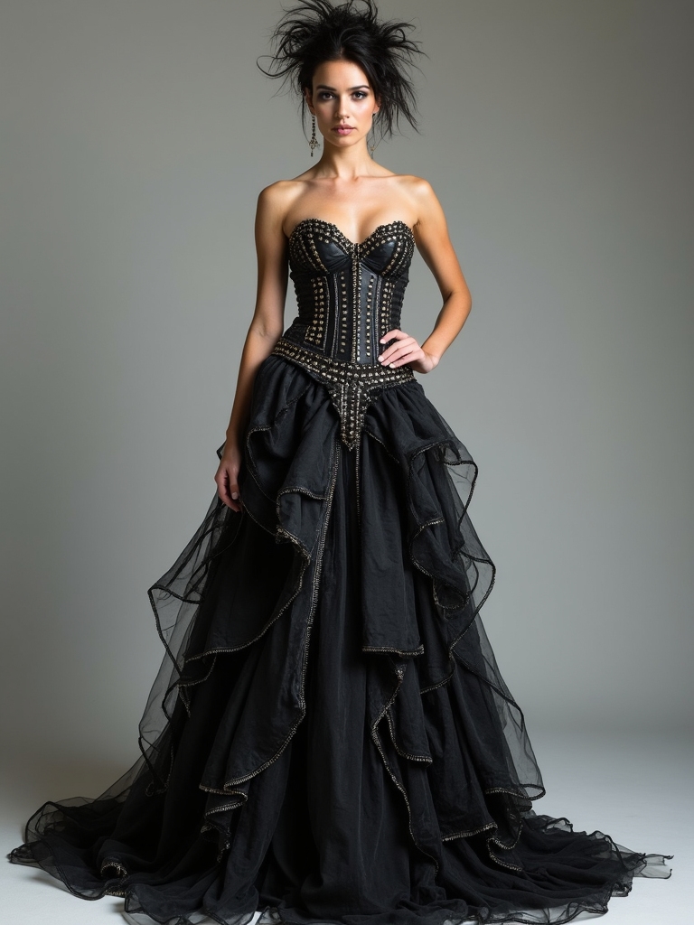edgy punk wedding details