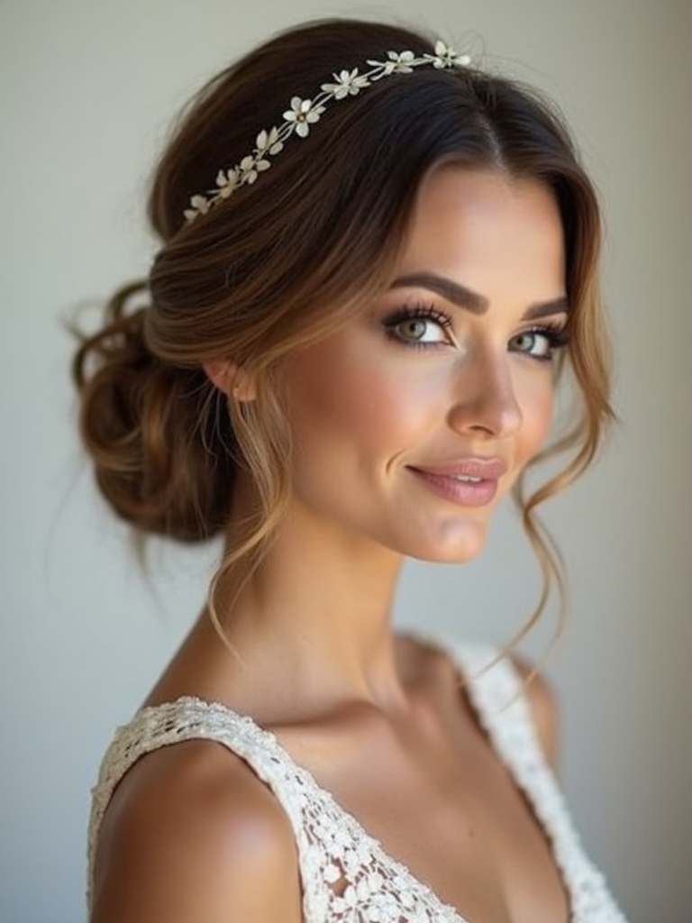effortless boho inspired updo