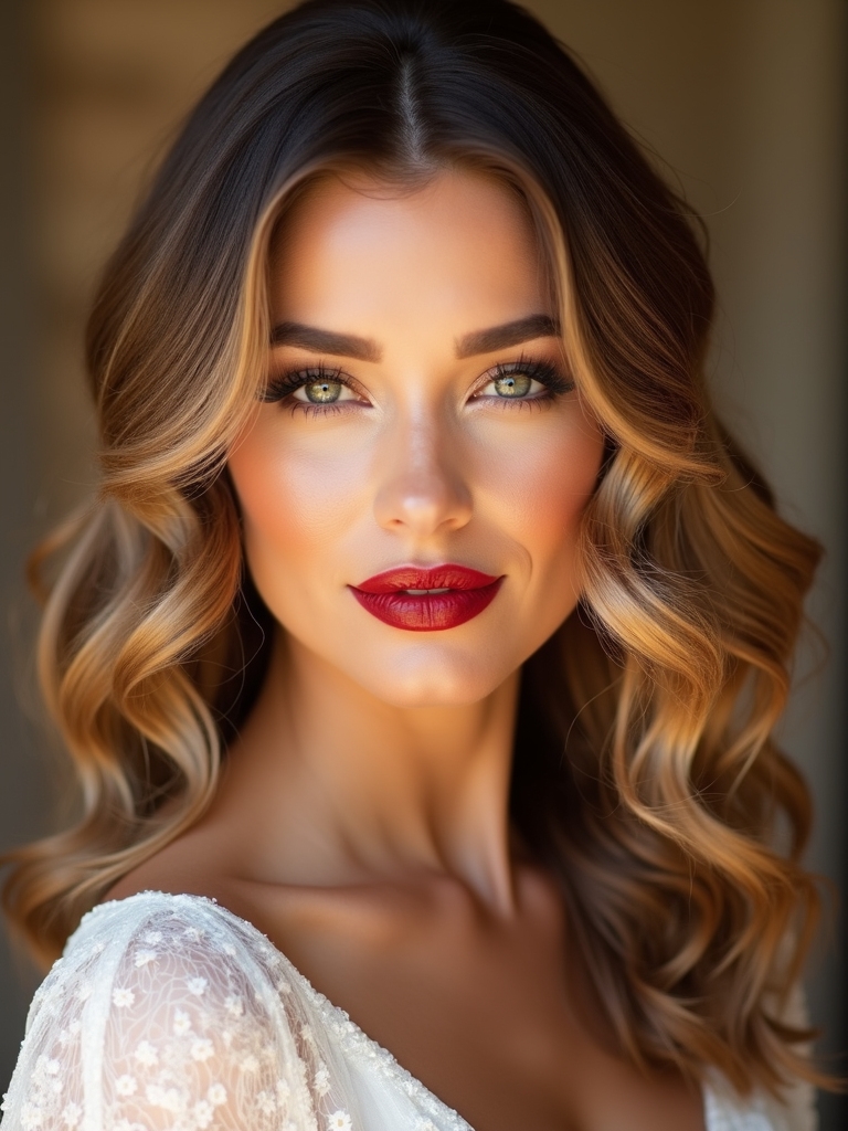 effortless bridal hairstyle balance