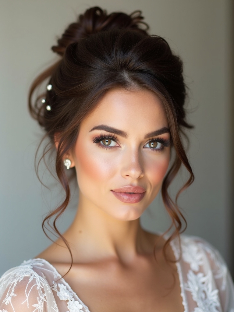 effortless chic wave updo
