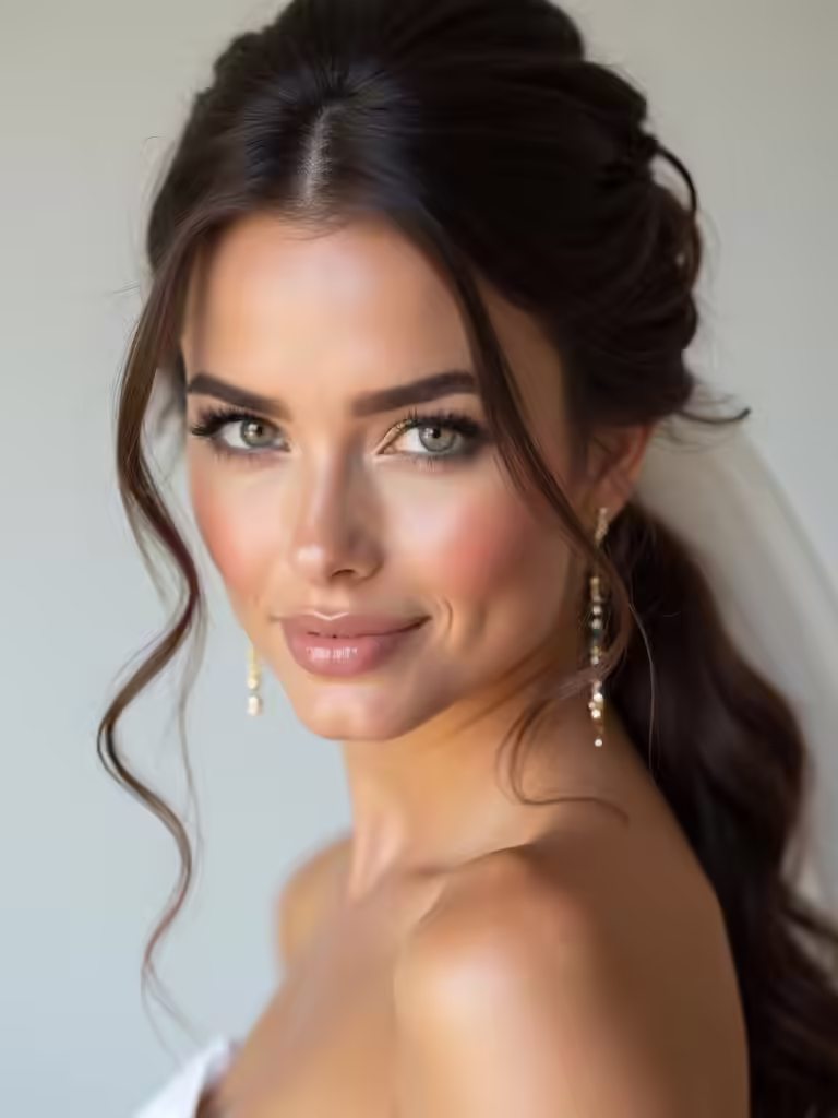 effortless dramatic ponytails elegance