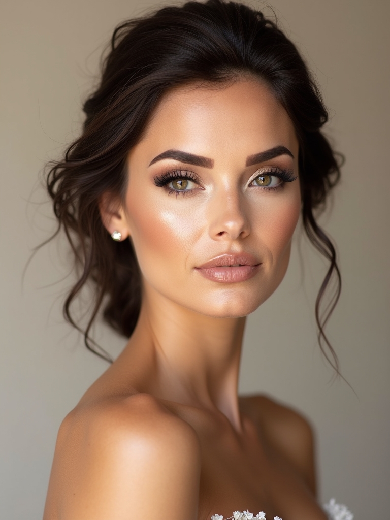 effortless elegant bridal beauty