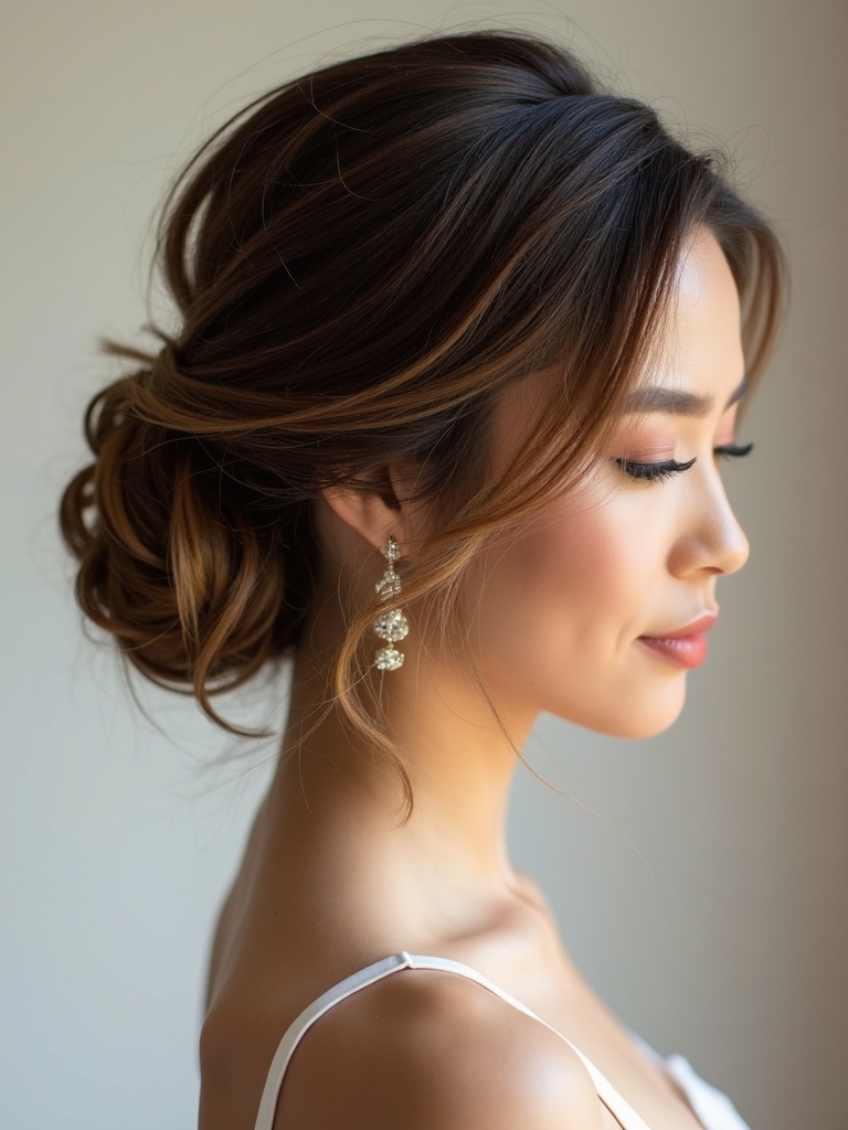 effortless elegant low buns