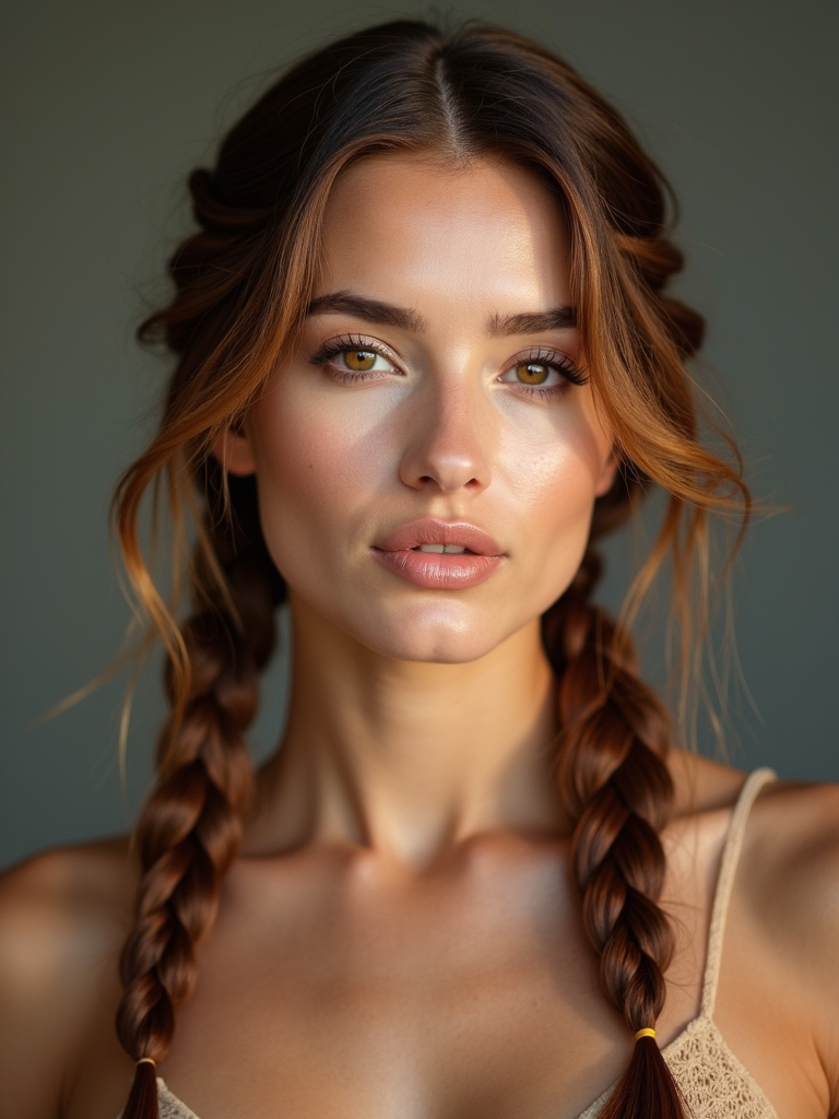 effortless face framing braids