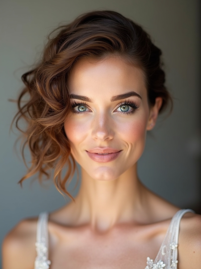 effortless low chignon styling