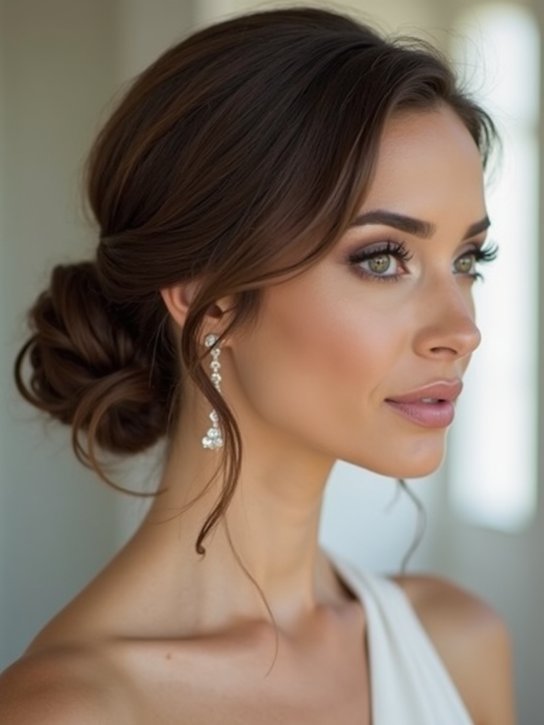 effortless messy low bun