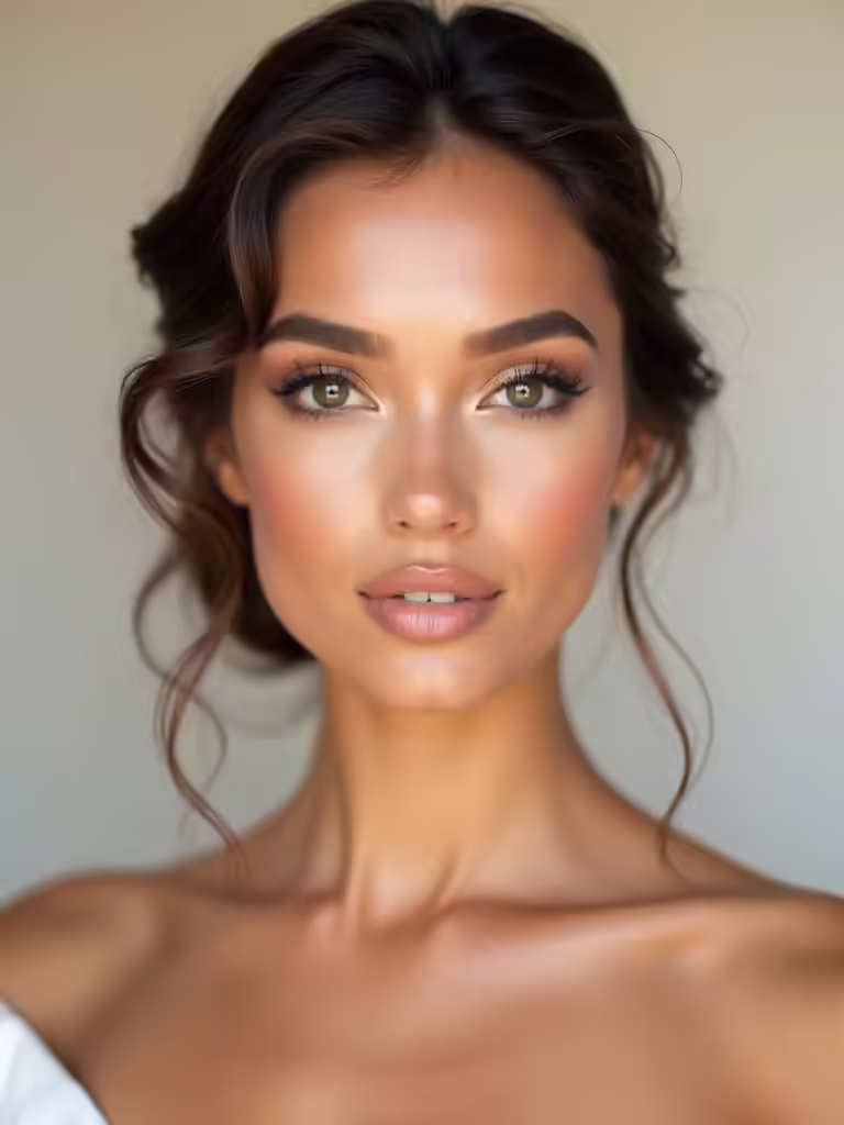 effortless natural bridal beauty