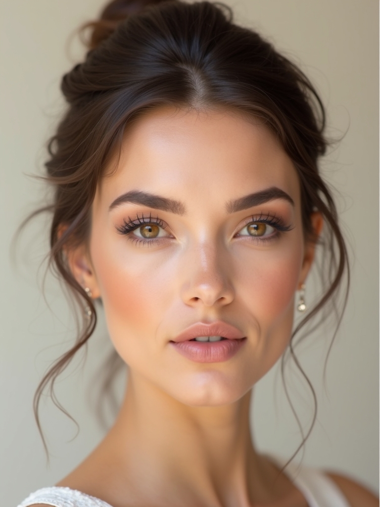 effortless natural bridal beauty