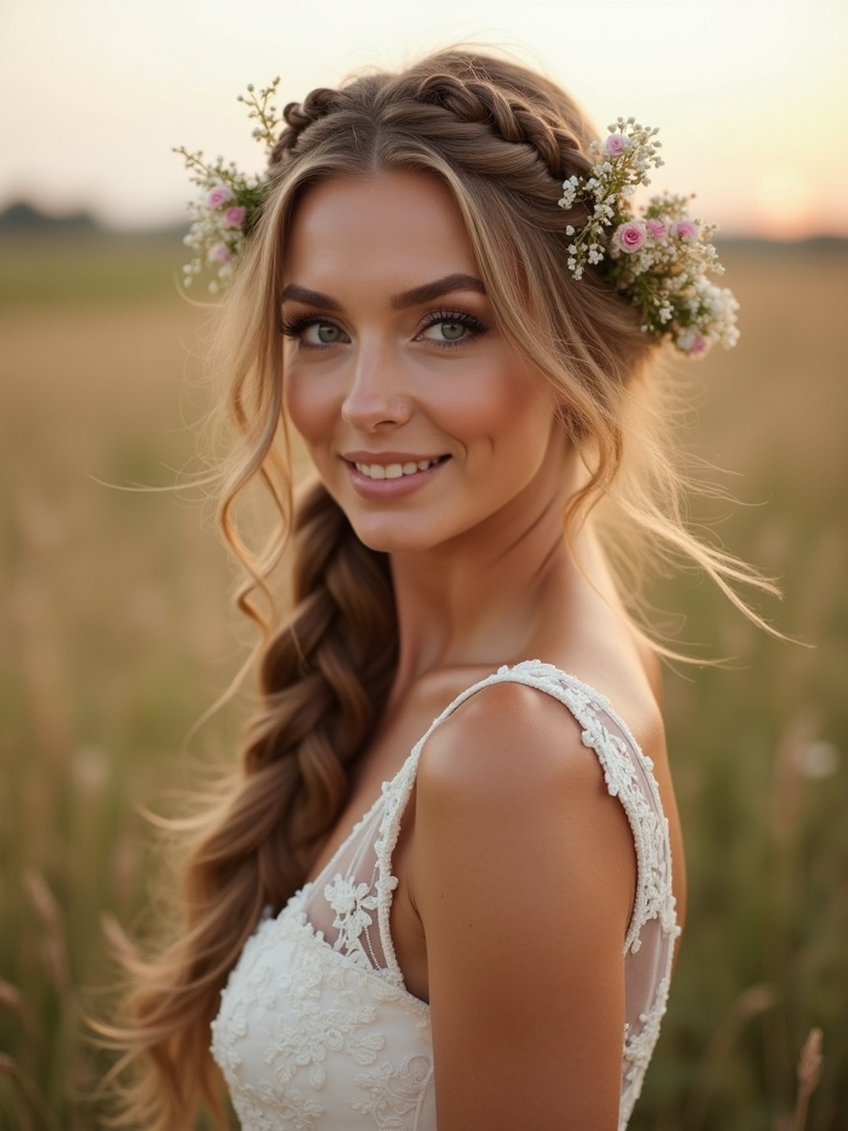 effortless outdoor wedding hairstyles