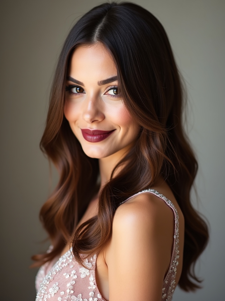 effortless polished bridal hairstyle