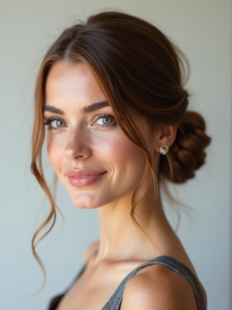 effortless polished low chignon