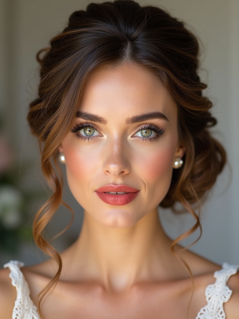 effortless polished updo elegance