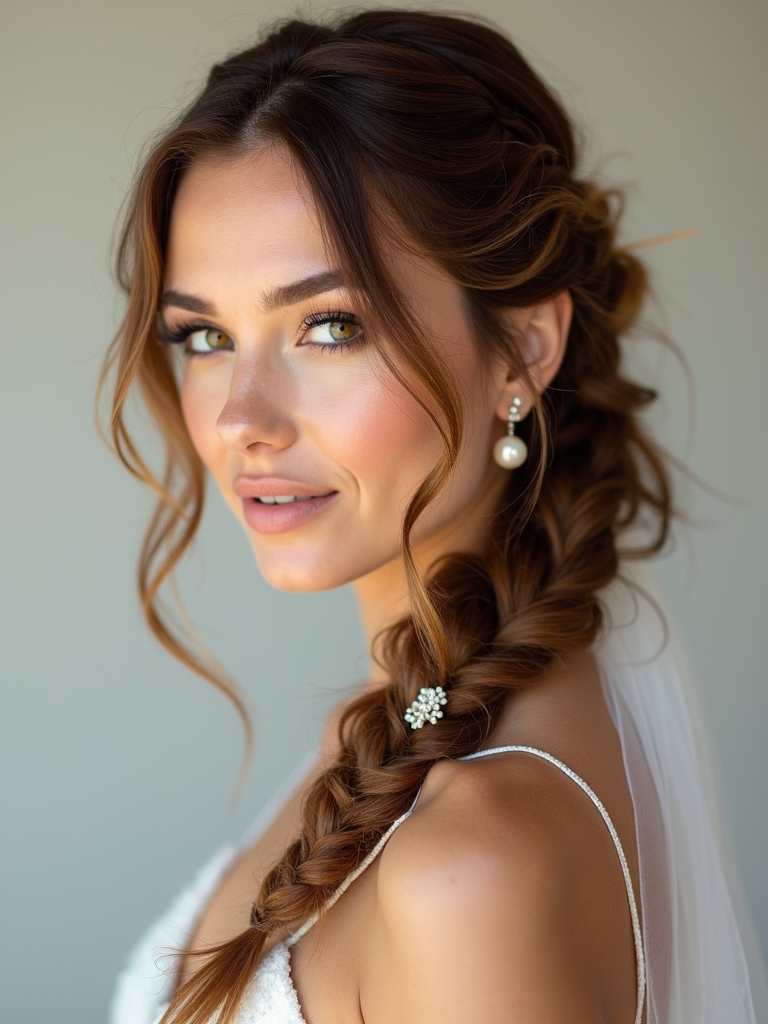 effortless romantic braided hairstyle