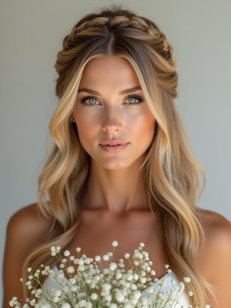 effortless romantic bridal style