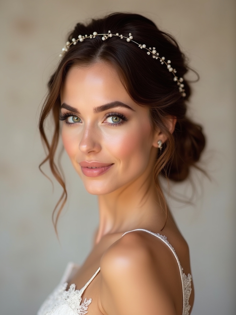 effortless romantic chignon styling