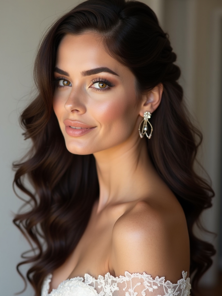 effortless romantic hairstyle elegance