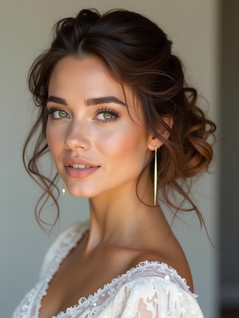 effortless romantic half up hairstyles