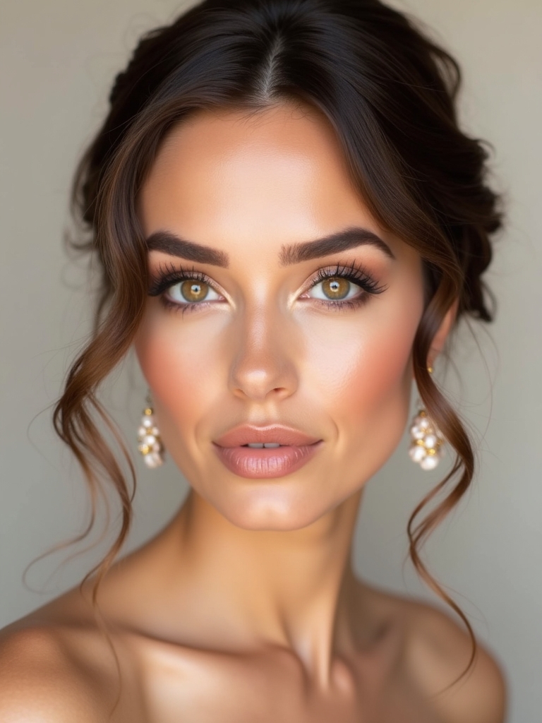 effortless rose gold bridesmaid glow