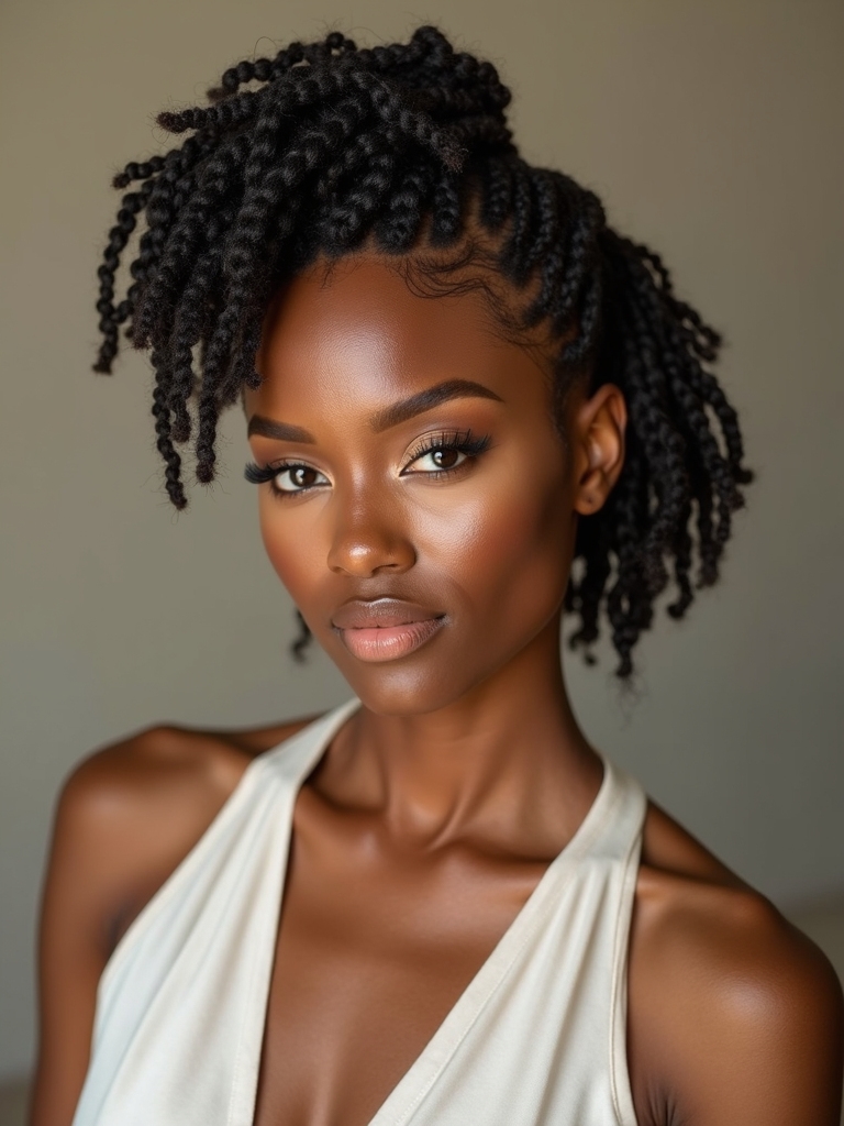 effortless short braids and twists