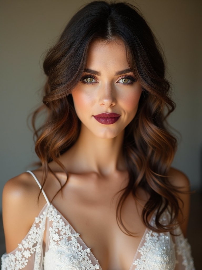 effortless side swept curls