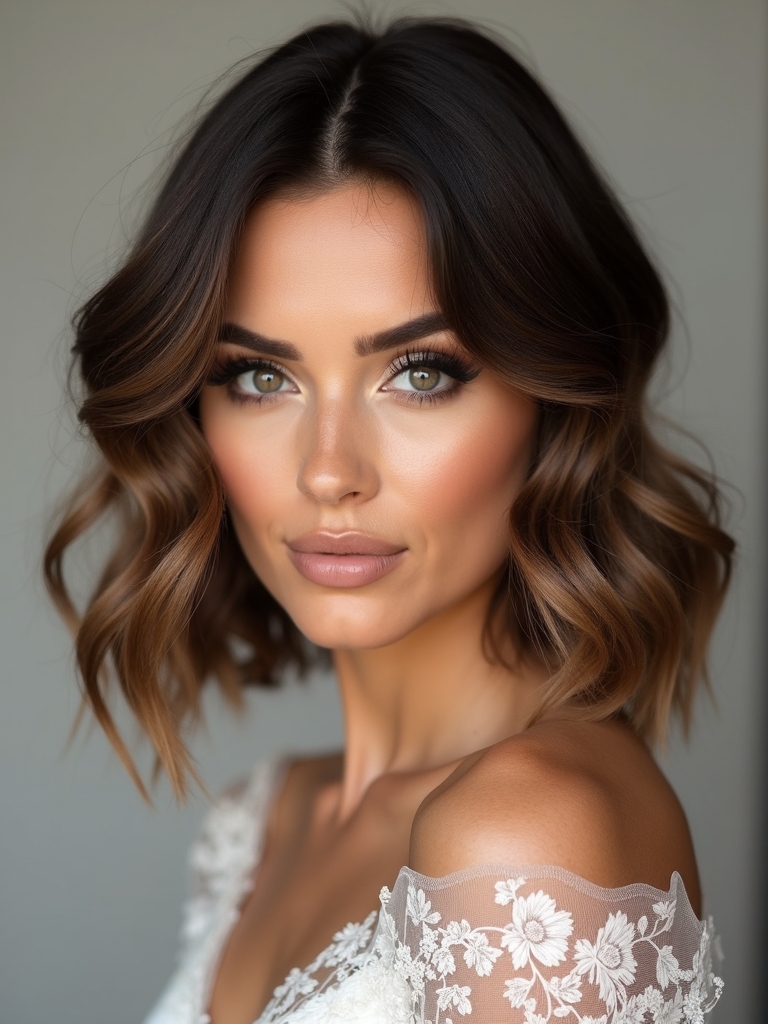 effortless textured bridal style
