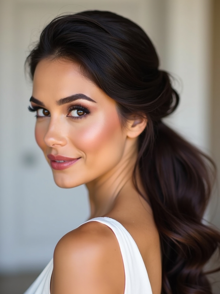 effortlessly chic low ponytails