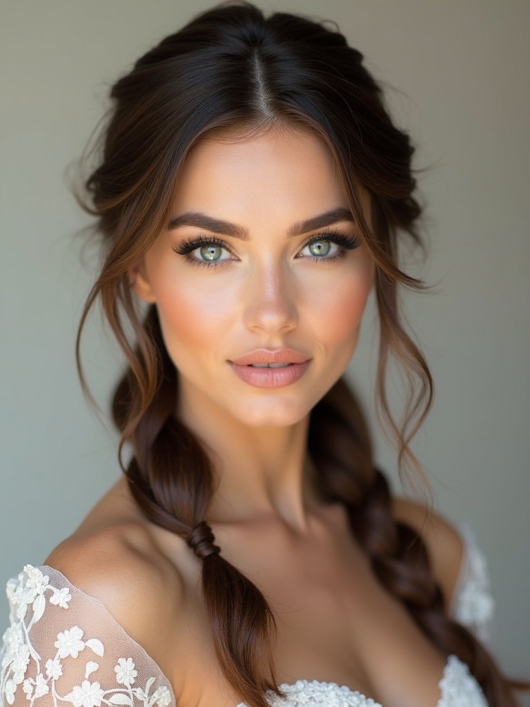 effortlessly chic wedding braids