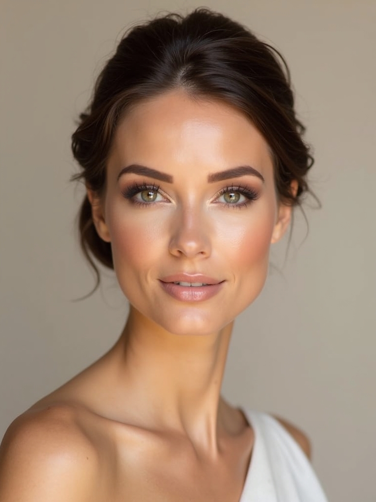 effortlessly elegant bridal glow