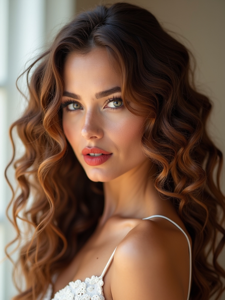 effortlessly romantic bridal hairstyle