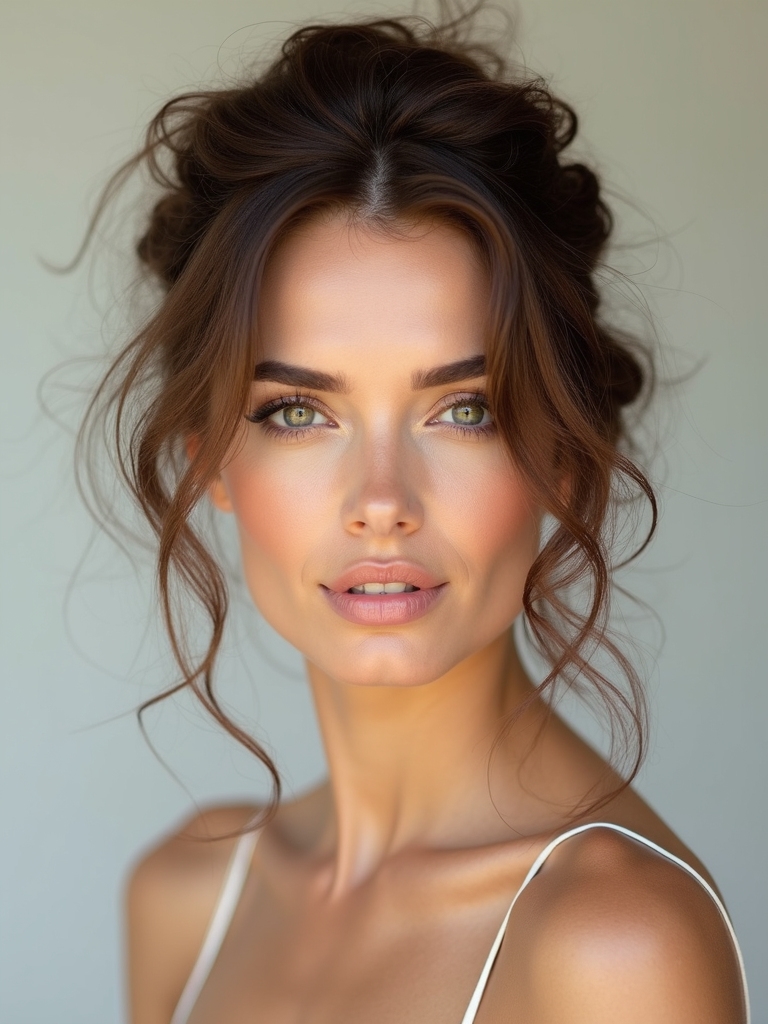 effortlessly romantic wind swept updos