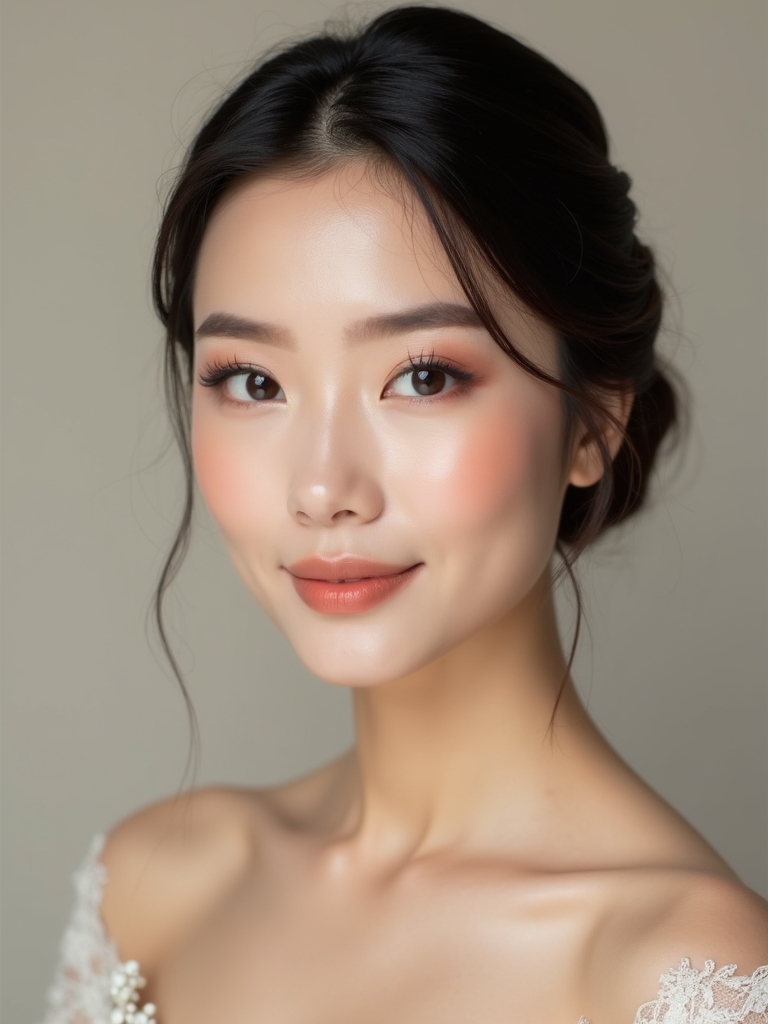 elegant asian bride makeup