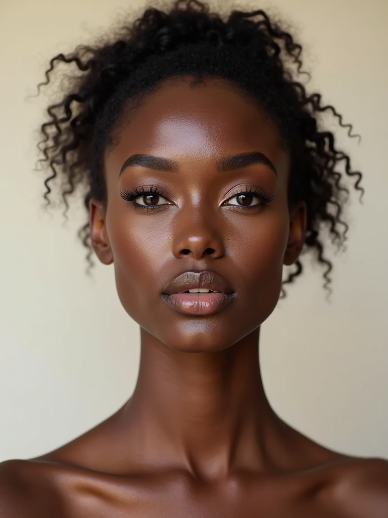 elegant black bride makeup