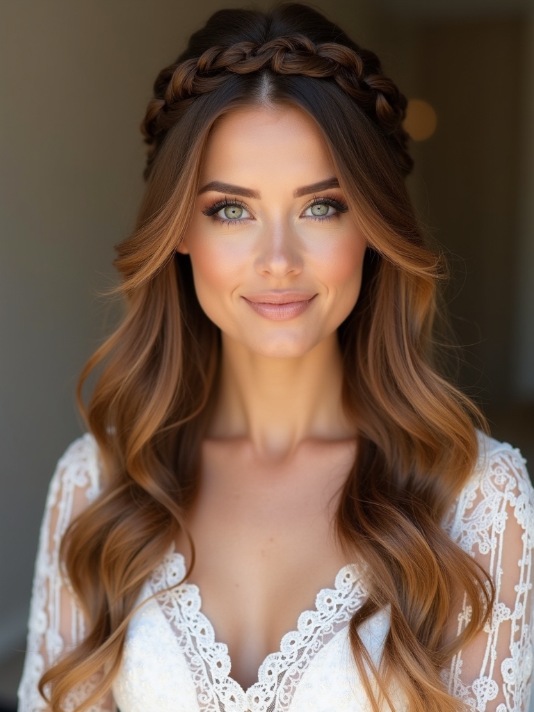 elegant braids for midlength hair