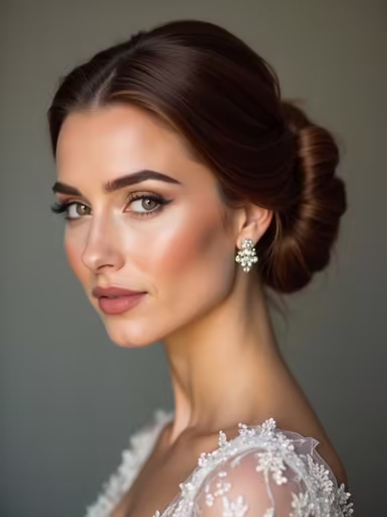 elegant bridal bun hairstyles