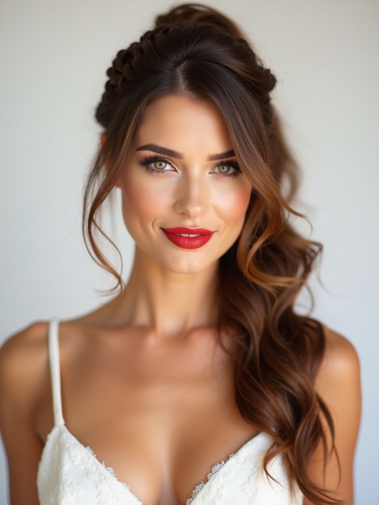 elegant bridal hairstyle twists