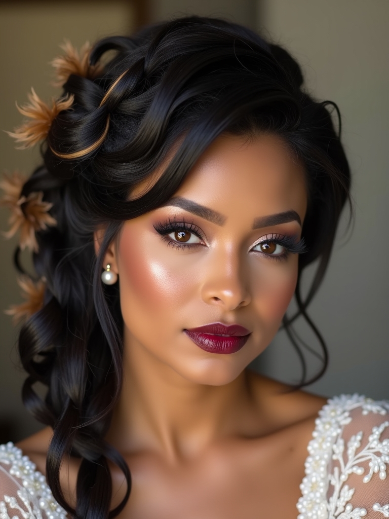 elegant bridal locs selection