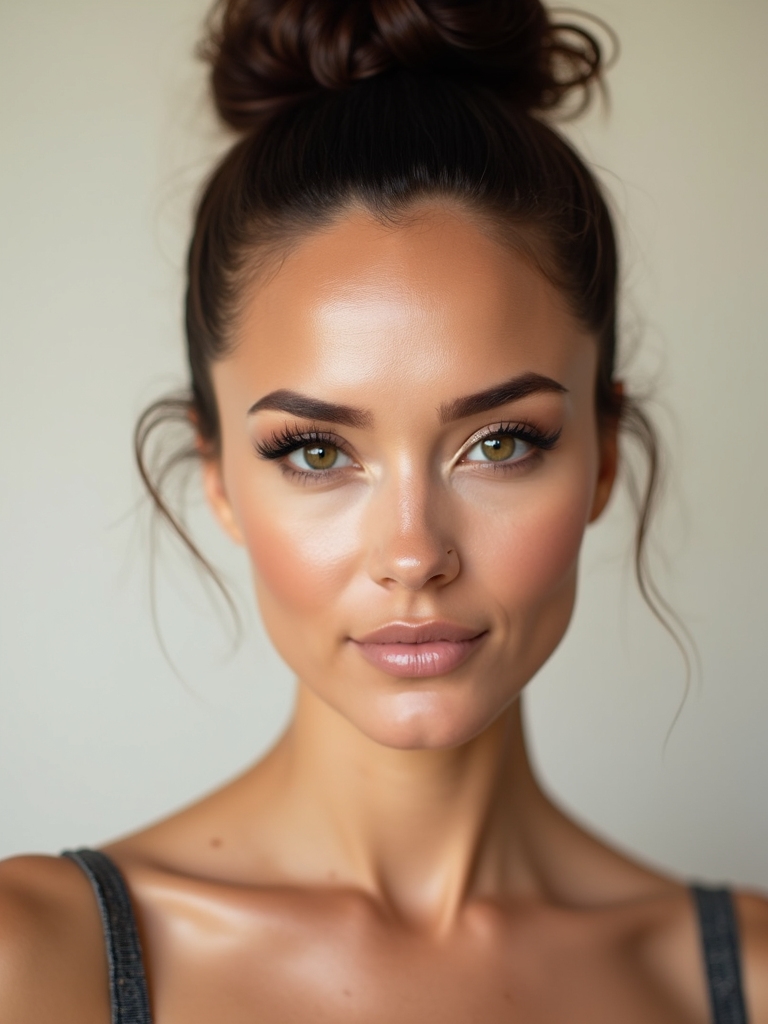 elegant cool toned bridal look