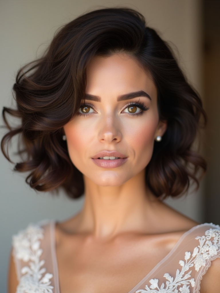 elegant curls for brides