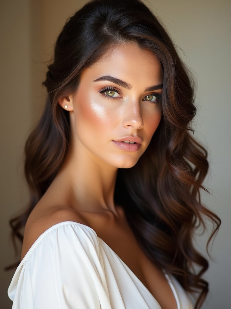 elegant effortless bridal hairstyle