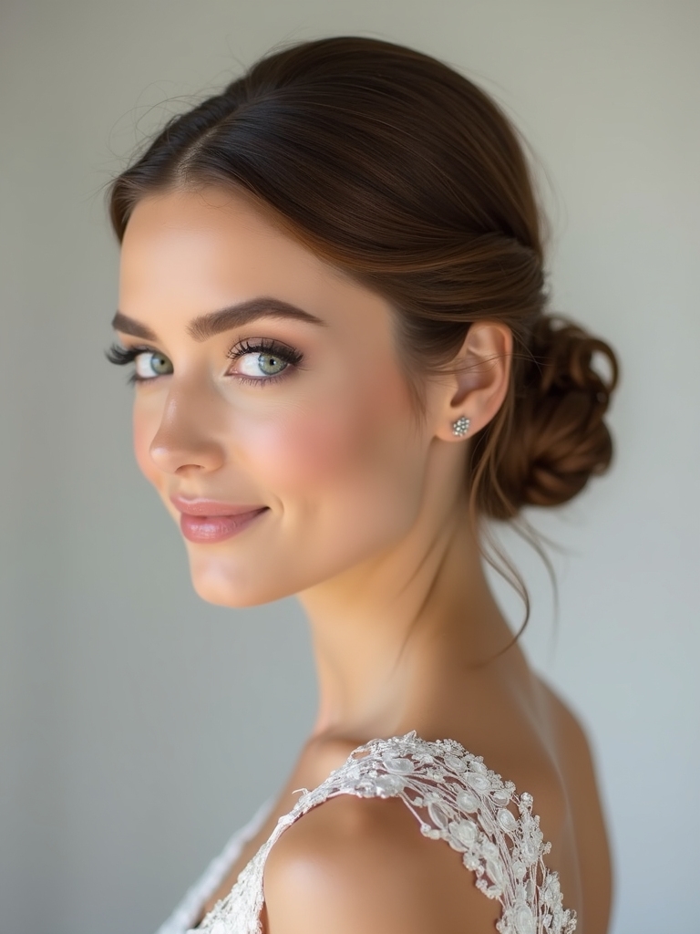 elegant effortless updo