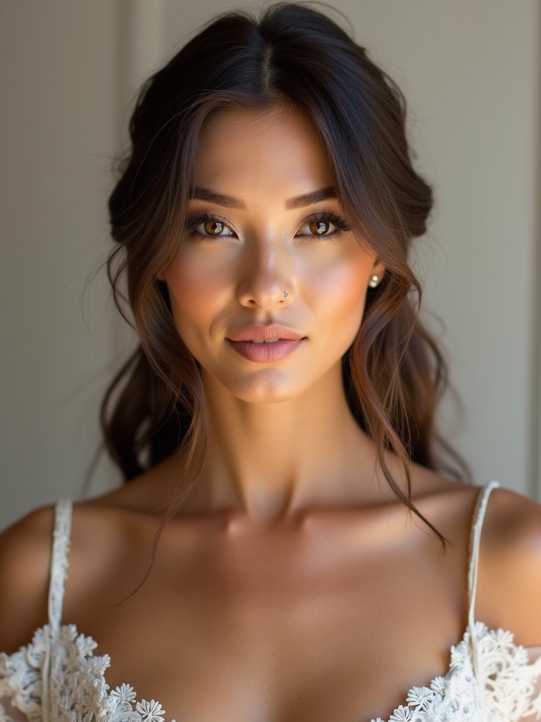 elegant face framing hair layers