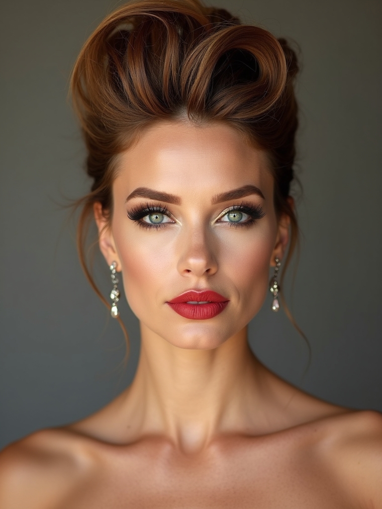 elegant faux hawk hairstyle