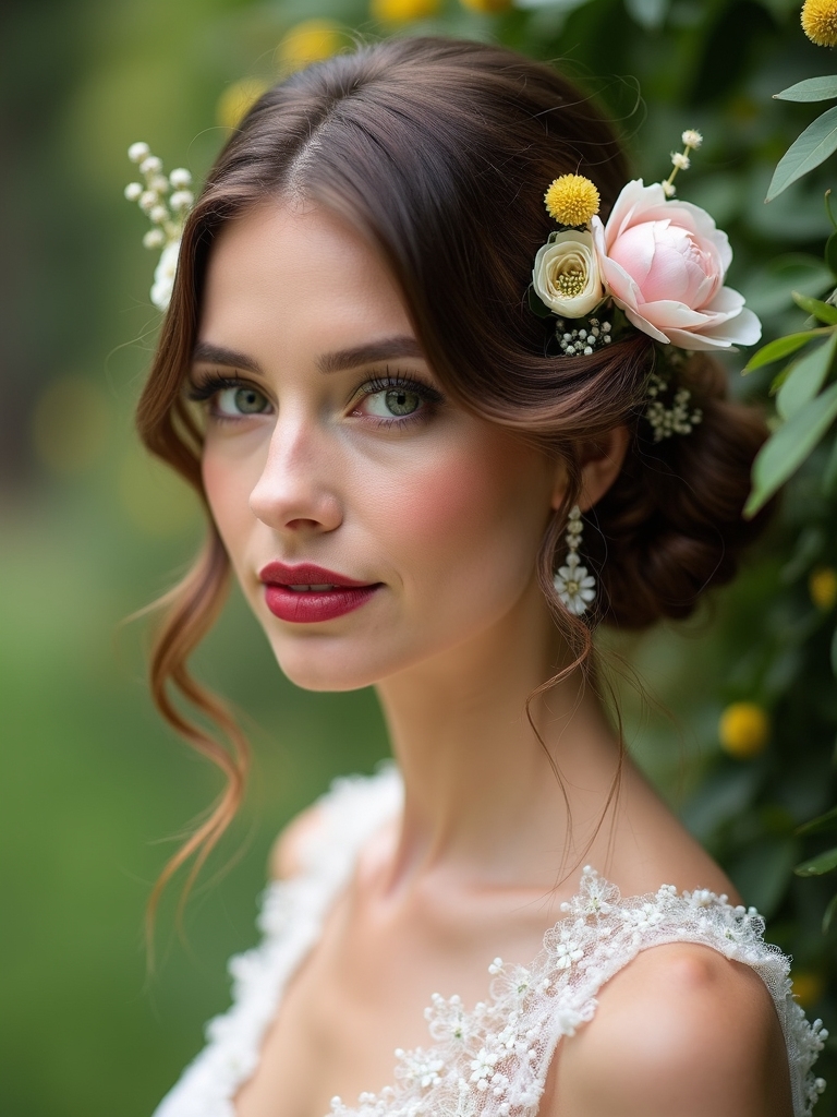 elegant floral hair accessories